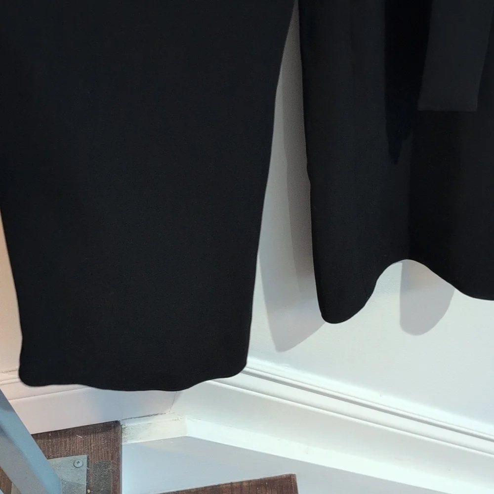 Michael KORS black Faux Wrap Cropped Wide Leg One Piece Jump Suit Size XS - Picture 8 of 10